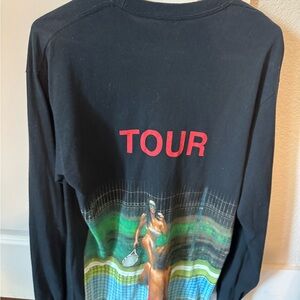 Kanye West Concert Black Long Sleeve Tee with Tour Graphic- Kim Kardashian